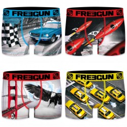 Lot de 4 boxers homme Freegun G5