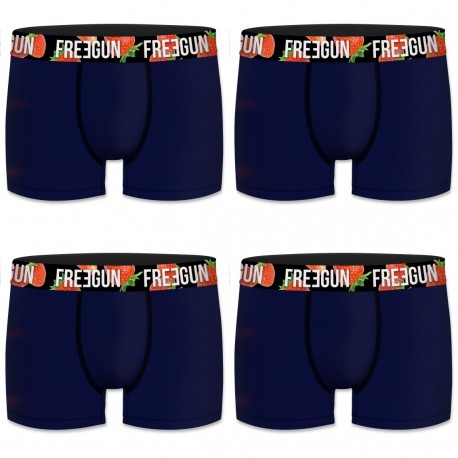 Lot de 4 boxers homme Coton Bio Multicolore