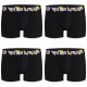 Lot de 4 boxers garçon Coton Bio Noir