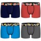 Lot de 4 boxers garçon Coton Bio Multicolore