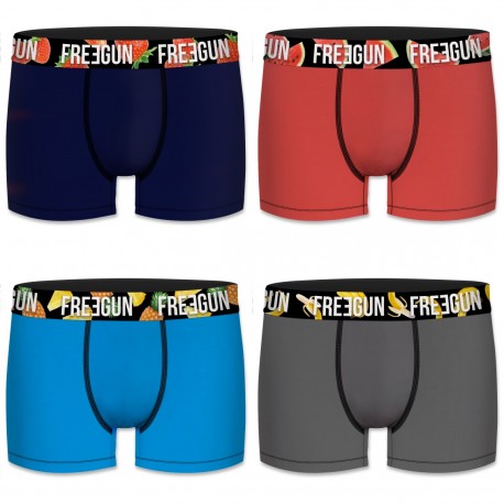 Lot de 4 boxers garçon Coton Bio Multicolore