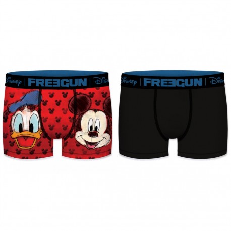 Lot de 2 Boxers homme Disney Donald & Mickey Faces
