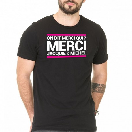T-shirt Homme Jacquie et Michel Noir
