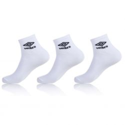 Lot de 3 paires de chaussettes Homme Lowcut Umbro Blanches