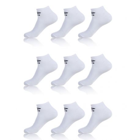 Lot de 9 Tiges courtes unies femme Blanc