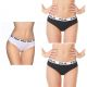 Lot de 3 Culottes femme coton Fila 6064 Noir et Blanc