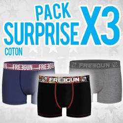 Boxers Homme En Coton Pack Surprise Freegun