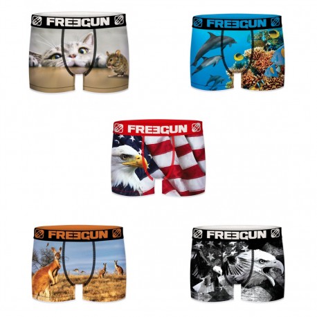Lot de 5 Boxers homme Freegun