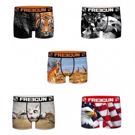 Lot de 5 boxers garçon Summer Animals