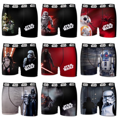 Starwars Lot De 9 Boxers Enfant