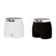 Lot de 2 Boxers coton homme FU5042 Noir et Blanc