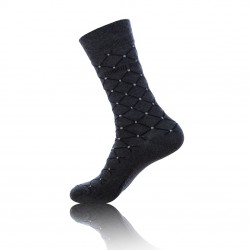 Chaussettes Homme Fantaisie Grises Foncées CERRUTI