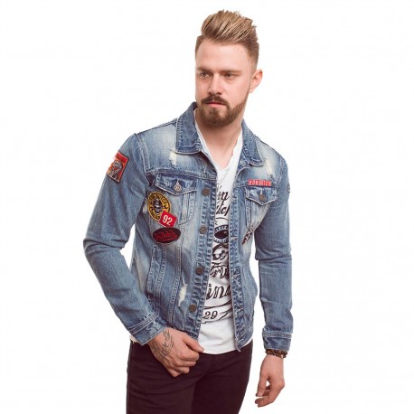Veste Jeans Homme VONDUTCH Max Used Bleu
