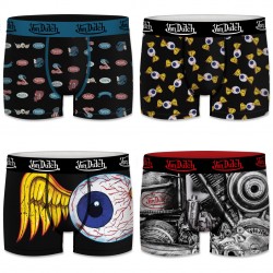 Lot de 4 Boxers homme Von Dutch Imprimés