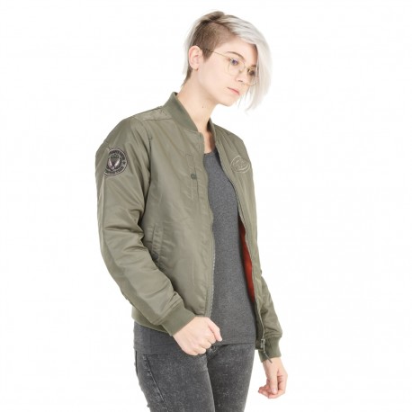 Veste Bombers Femme Von Dutch Atomic Vert Kaki