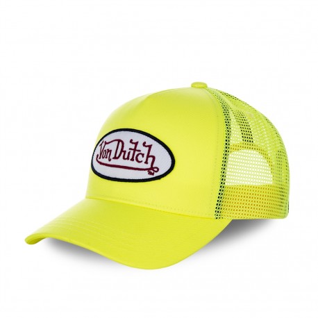 Casquette baseball Von Dutch filet Fresh Jaune