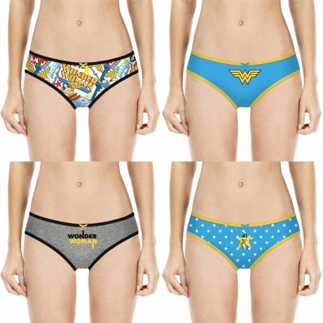 Lot de 4 Slips Fille Justice League