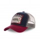 Casquette baseball homme VONDUTCH filet Square Bleu Marine
