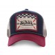 Casquette baseball homme VONDUTCH filet Square Bleu Marine