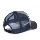 Casquette baseball homme Von Dutch Square Flying Eye Bleu