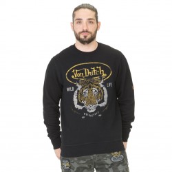 Sweat Col rond Homme Von Dutch Tiger Noir
