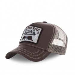 Casquette homme Von Dutch Square Flying Eye Marron