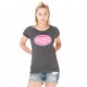 T-shirt Von Dutch femme Aarona Anthracite Used