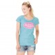 T-shirt Von Dutch femme Aarona Turquoise