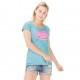 T-shirt Von Dutch femme Aarona Turquoise