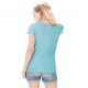 T-shirt Von Dutch femme Aarona Turquoise