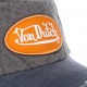 Casquette Baseball Homme Von Dutch JackGmo Gris Logo Orange
