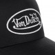 Casquette Baseball homme, VON DUTCH PETER Noir Logo Noir