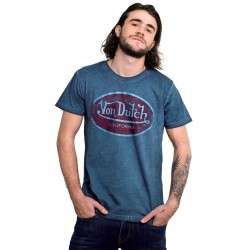 T-shirt Von Dutch homme Aaron C Bleu Foncé