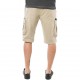 Bermuda homme Von Dutch Beige avec patchs brodés