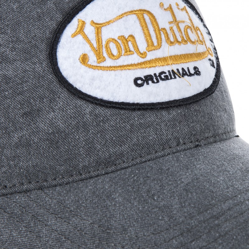 Casquette baseball homme Von Dutch Originals filet Gris - Clothing Market