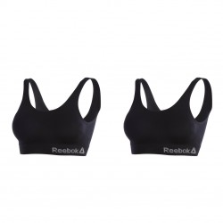 Lot de 2 Brassières coton Reebok 9365 Noir