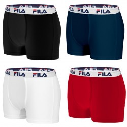 Lot de 4 boxers coton homme Fila FU5016 Multicolore Rouge