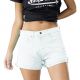 Short  Femme VON DUTCH ANA Denim surteint blanc