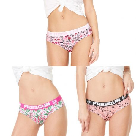 Lot de 3 boxers femme Girly