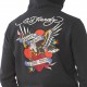 Sweat à capuche homme Ed Hardy Rebel Strass Noir