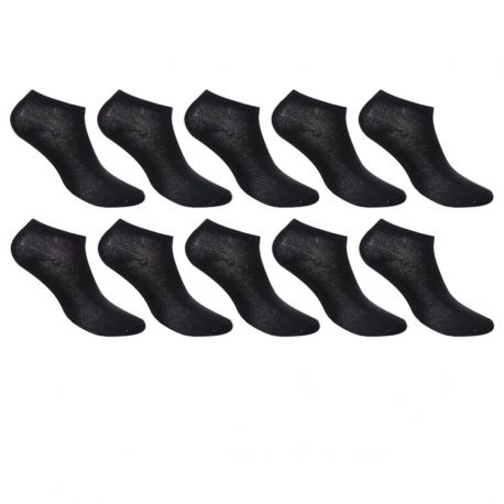 Lot De 10 Paires De Sneackers Garçon Noires 35/40