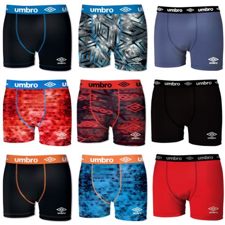 Lot de 6 boxers suprise Umbro homme
