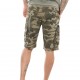 Bermuda homme Von Dutch Camouflage avec patchs brodés