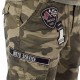 Bermuda homme Von Dutch Camouflage avec patchs brodés