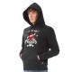 Sweat à capuche homme Ed Hardy Skull Strass Noir