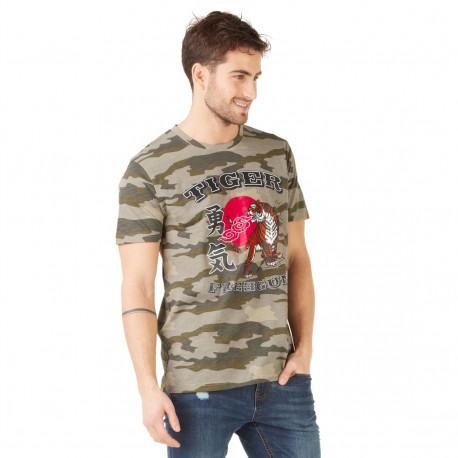 T-shirt Homme Freegun Tiger Imprimé