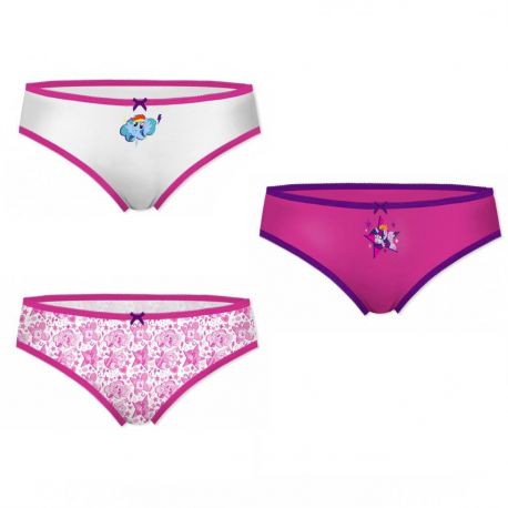 My Little Pony Lot De 3 Slips Fillette En Coton