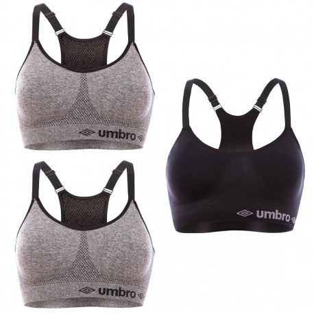 Lot de 3 Brassières femme sans couture - UMB/2/BRASX3/A3