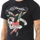 T-shirt homme Ed Hardy Dean Strass Noir