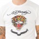 T-shirt homme Ed Hardy Hard Tiger Blanc